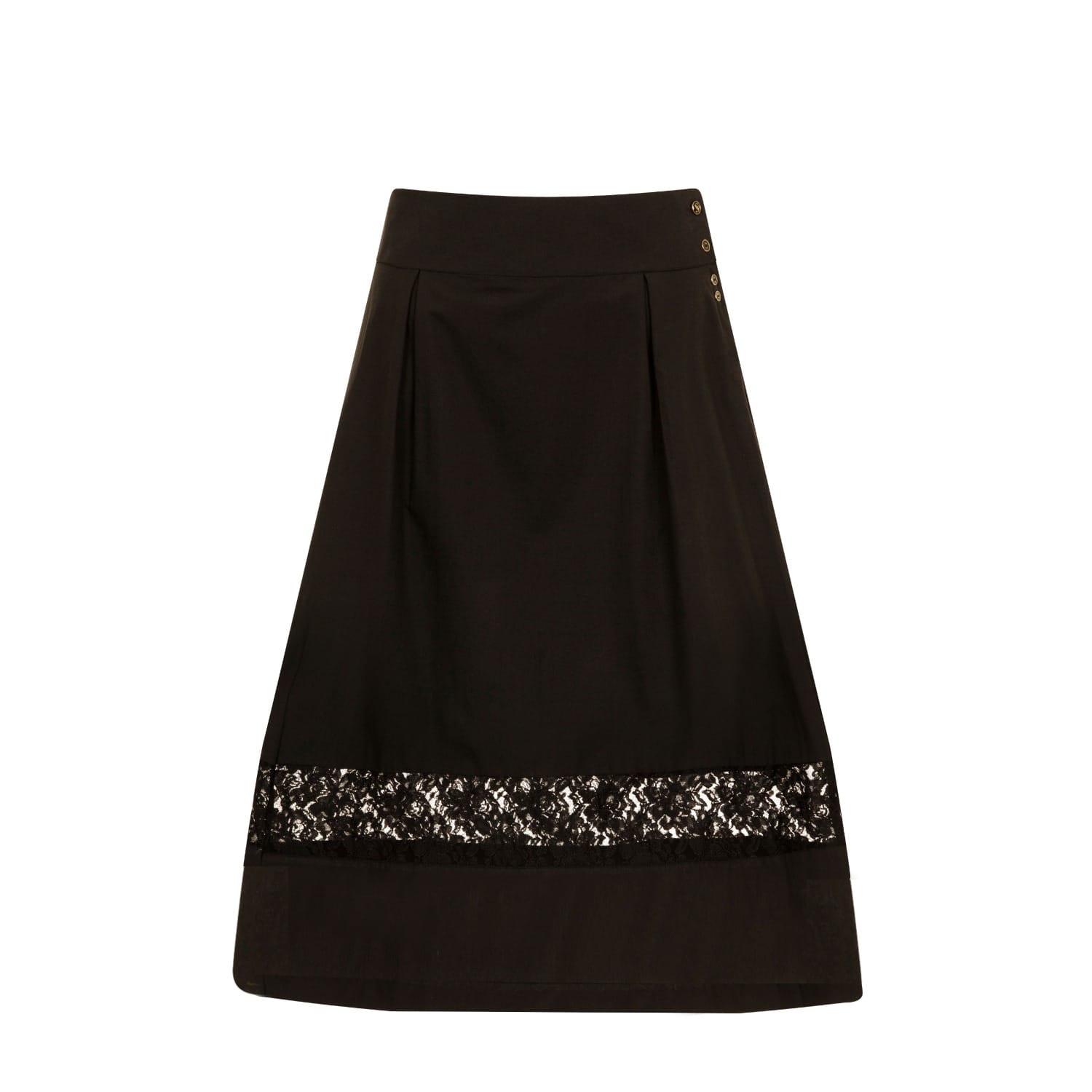 a line midi skirt