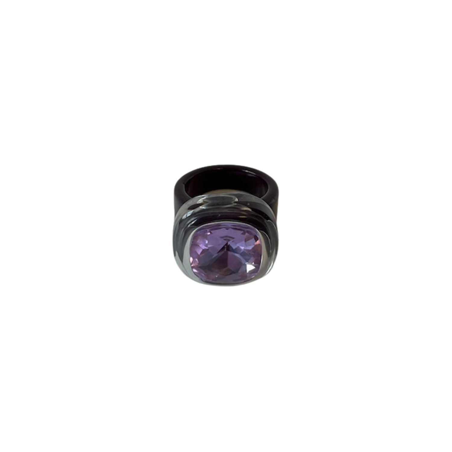 Smith & Co. Jewel Design Women's Pink / Purple Bling Ring - Plum