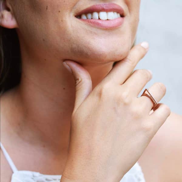 Neola Enigma Rose Gold Ring In Gold