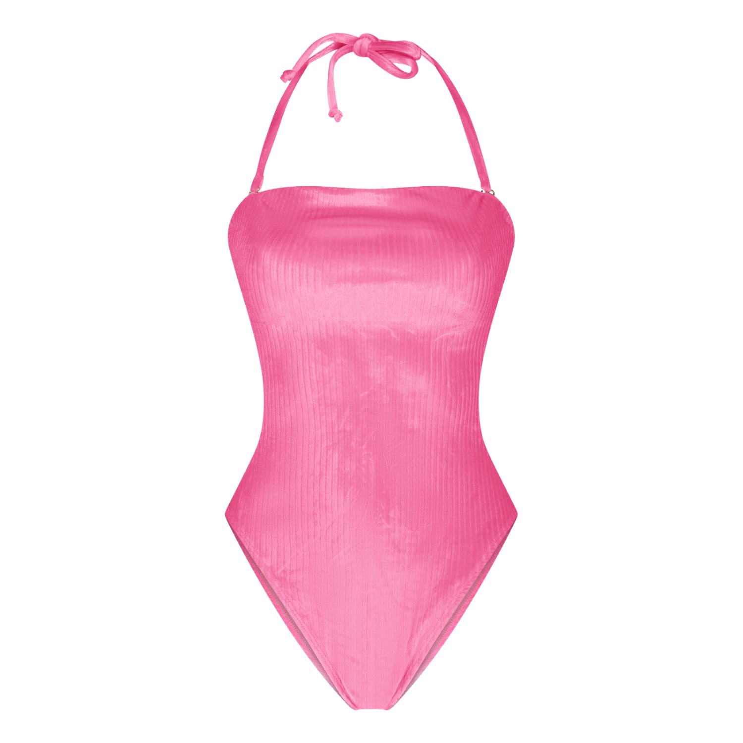 Women's Marbella Barbie Pink Velvet Swimsuit | Large | Maison Tangerine