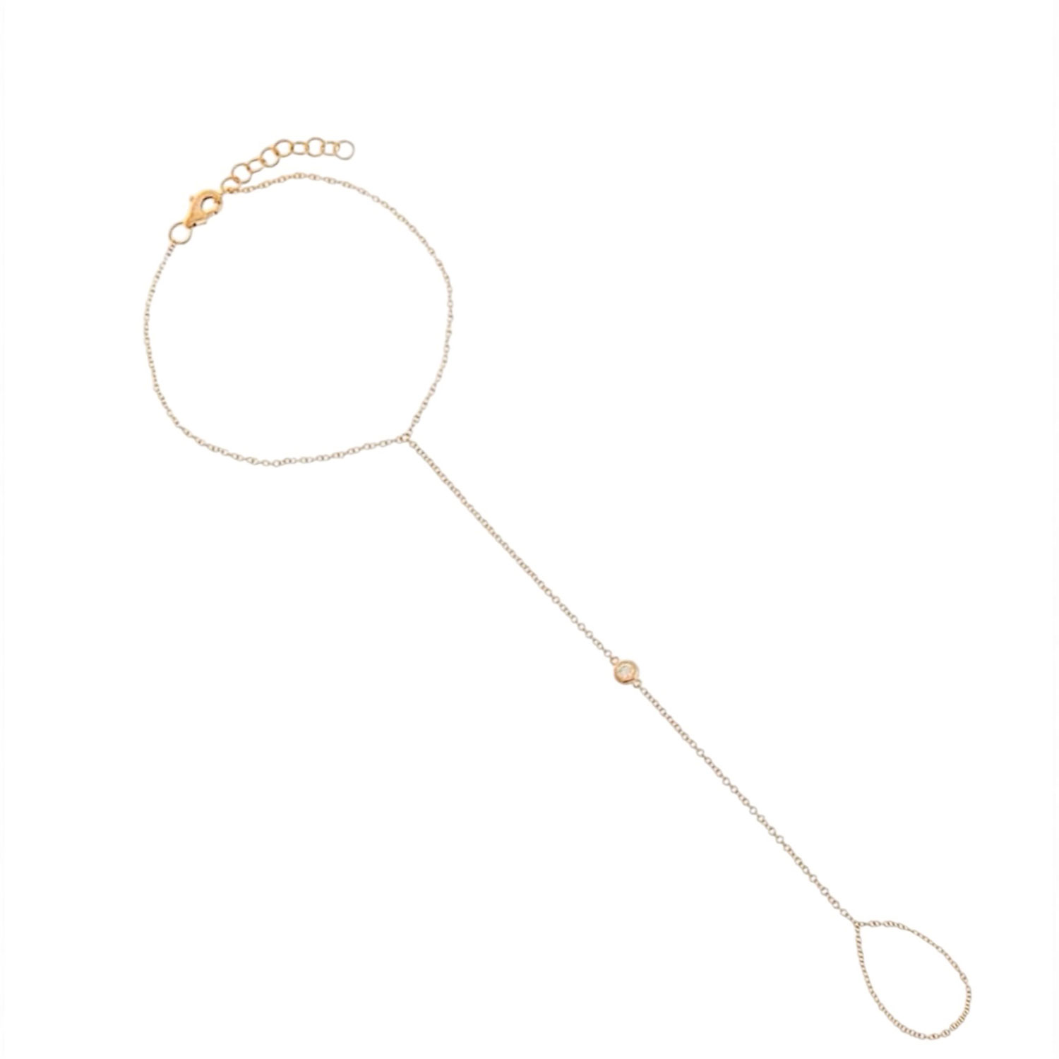 Neshi Designs Women's Yellow Kaya Hand Chain In Gold