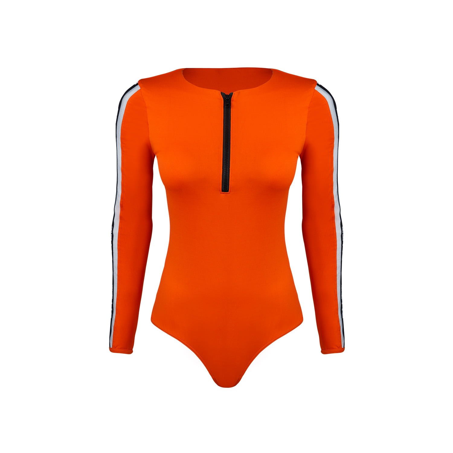 Women’s Yellow / Orange Due Tech Bio Attivo Blltt Sleeves Bodysuit Mandarini Large Balletto Athleisure Couture