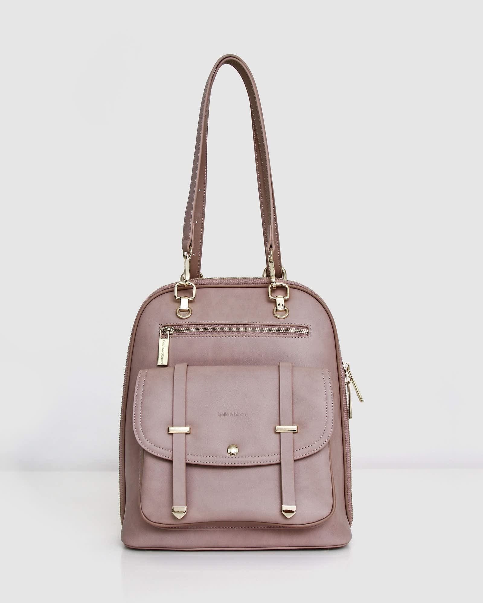 belle & bloom 5th Ave Leather Backpack - Ash 5AV850BUR_1.jpg?v=1761257607&  main image 3