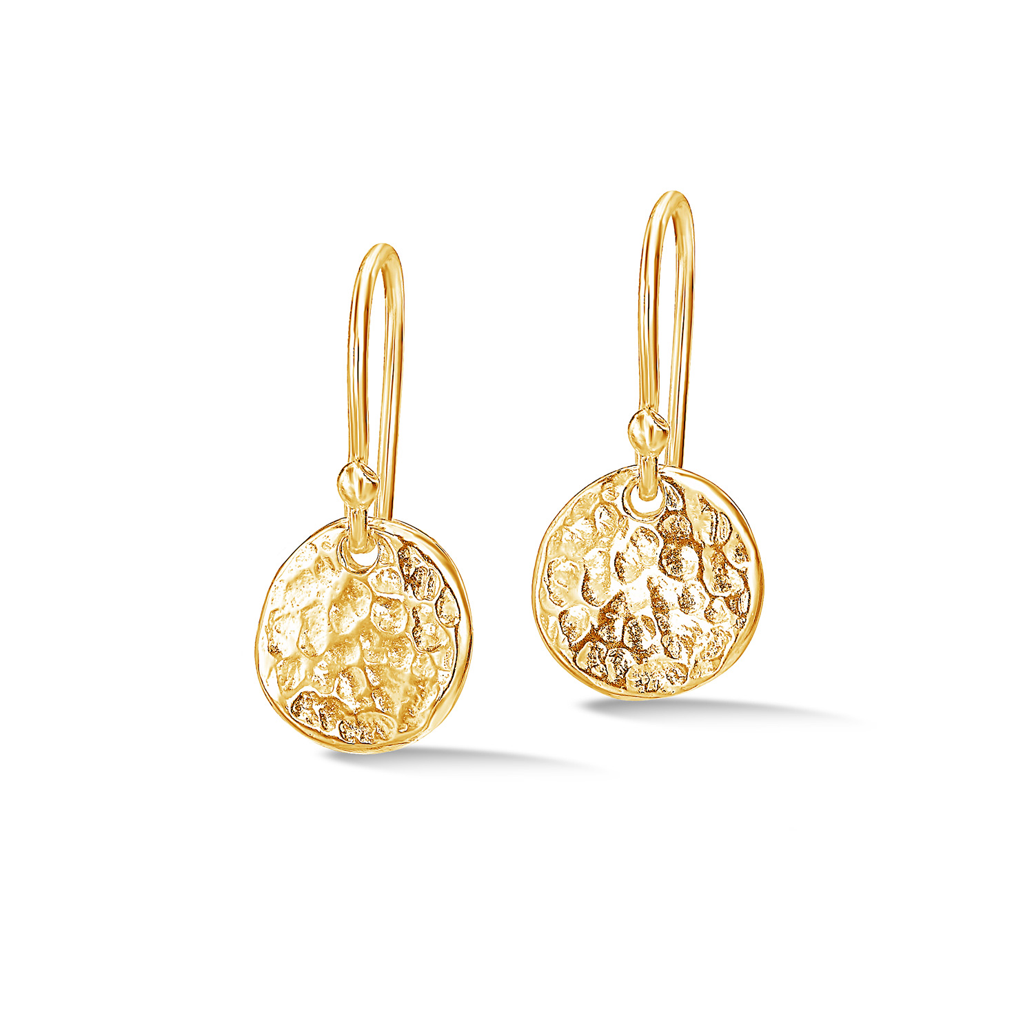 Dower & Hall Women's Medium Disc Nomad Earrings In Gold Vermeil In Gold