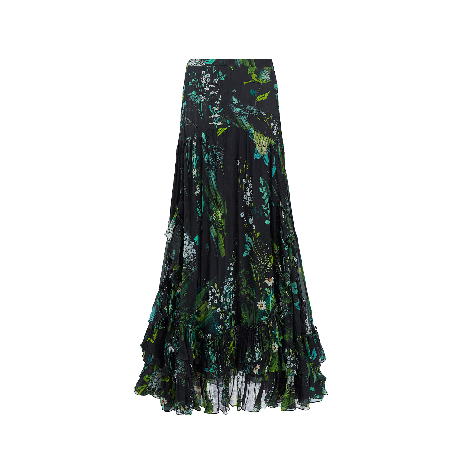 Women’s Harley Skirt - Silk Crinkle Chiffon Extra Small Secret Mission