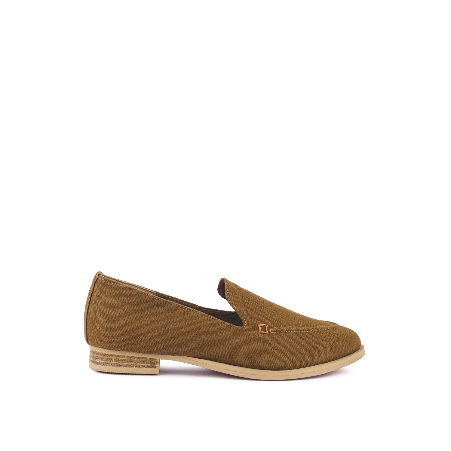 Rag & Co Women's Brown Bougie Tan Organic Canvas Loafers