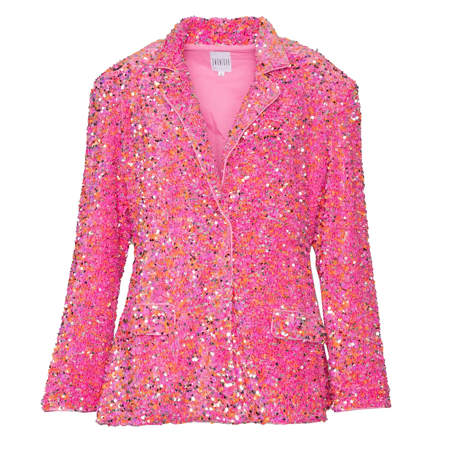 Ofuure Women's Pink / Purple Liza Sequin Blazer In Tourmaline In Pink/purple