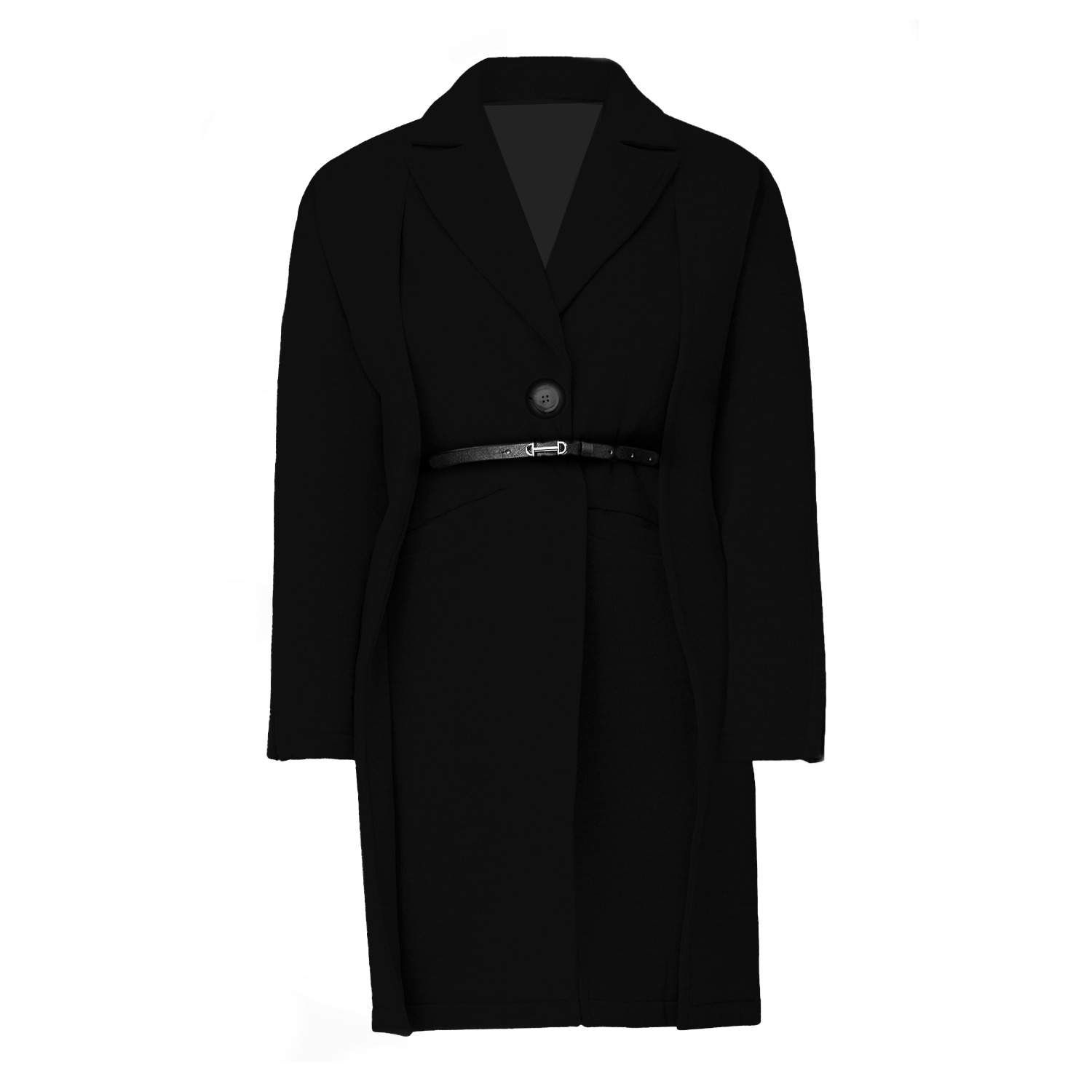 Chuks Collins Kate Trenchcoat In Black In Black