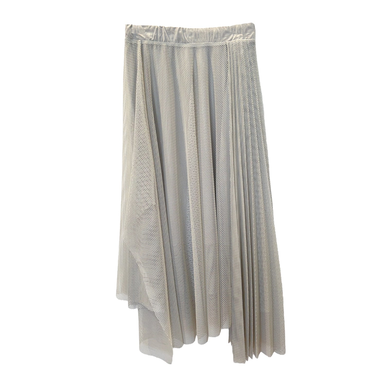 Artista Women's Neutrals Dawn Ivory Mesh Pleated Skirt In White