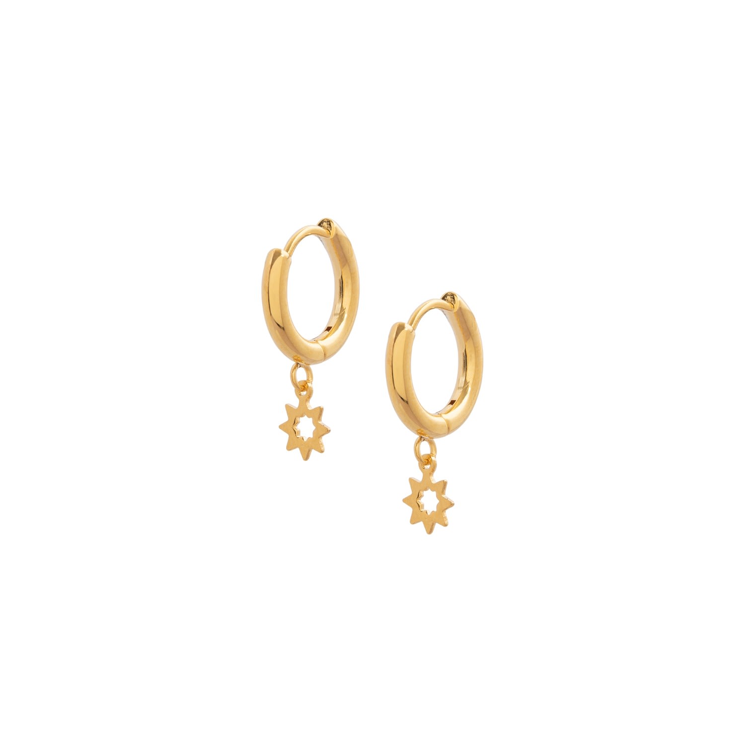 Shop A Weathered Penny Women's Gold Celestial Hoops