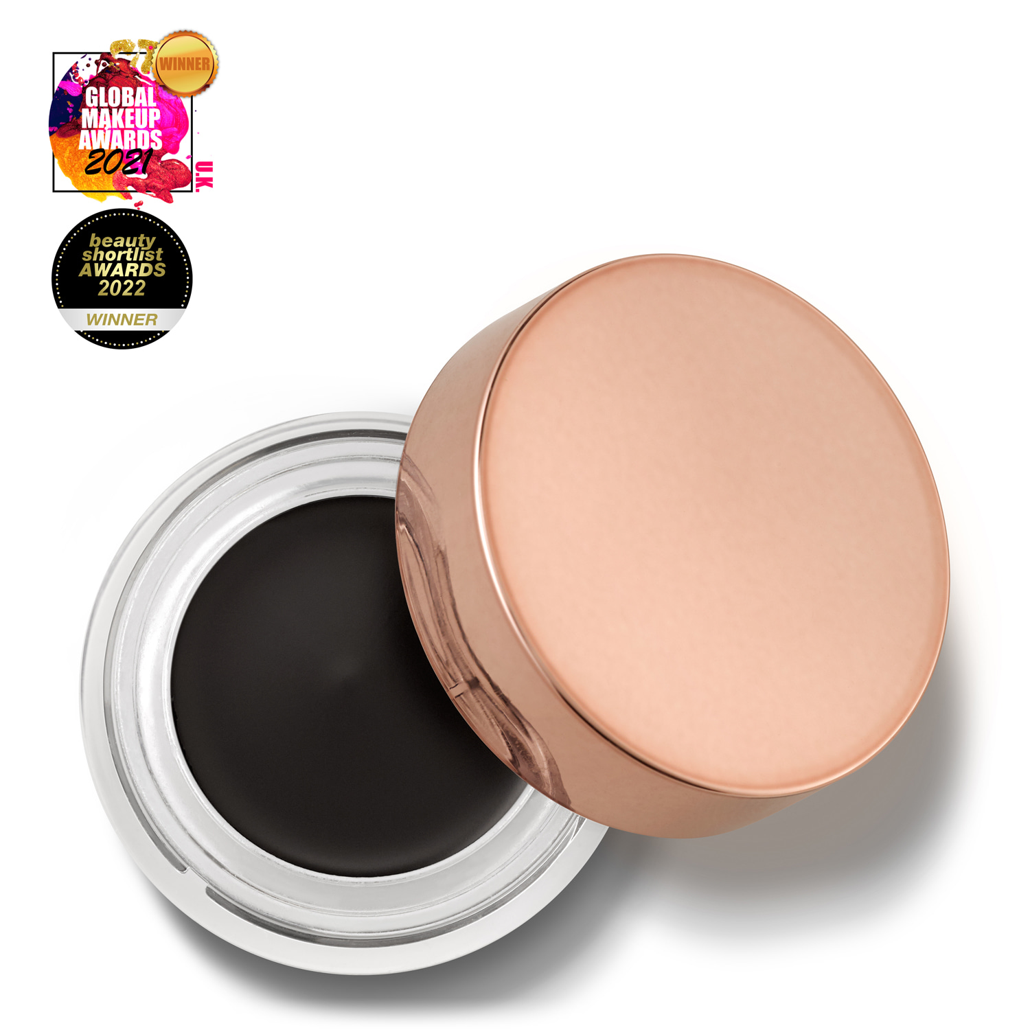 Delilah Black / Brown Gel Line Long Wear Brow & Eyeliner - Ebony In Black/brown
