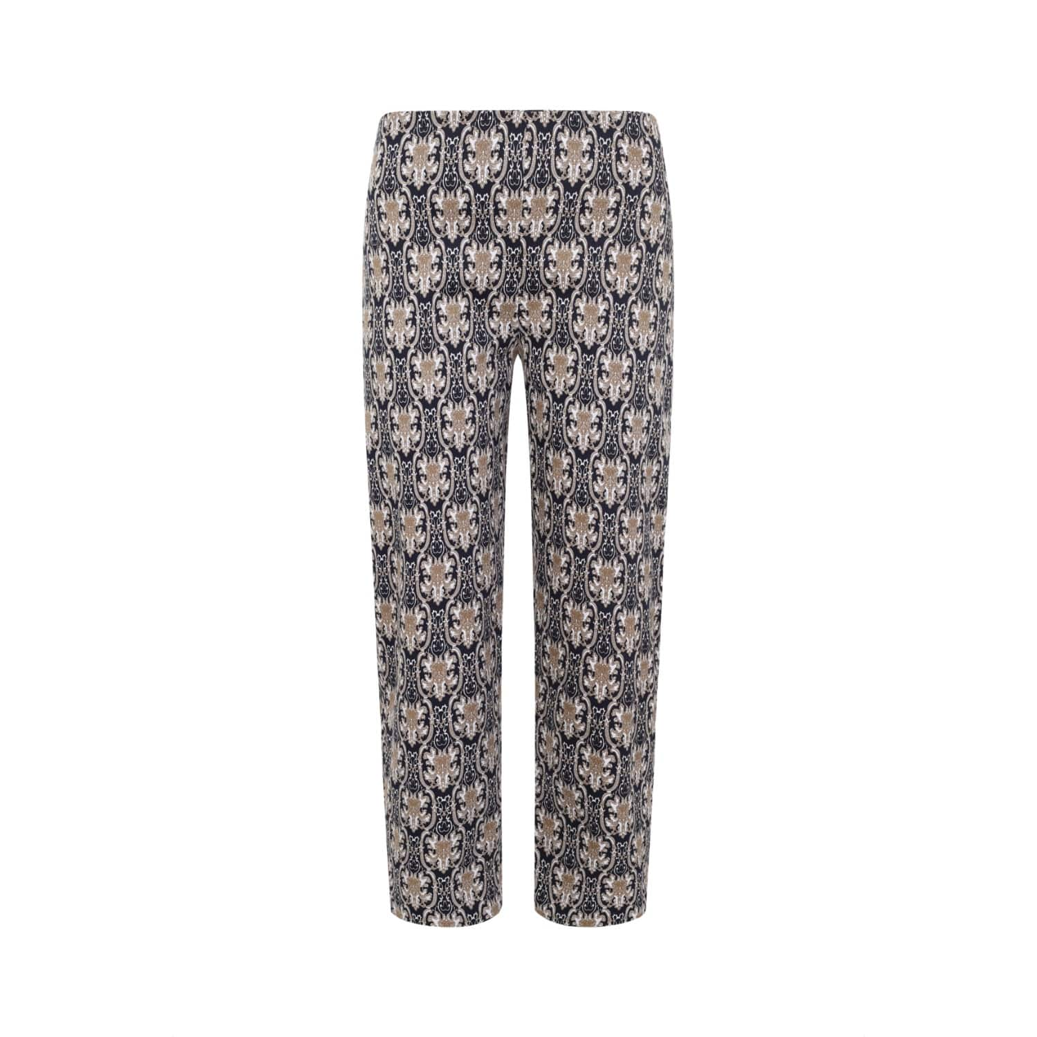 baroque print trousers