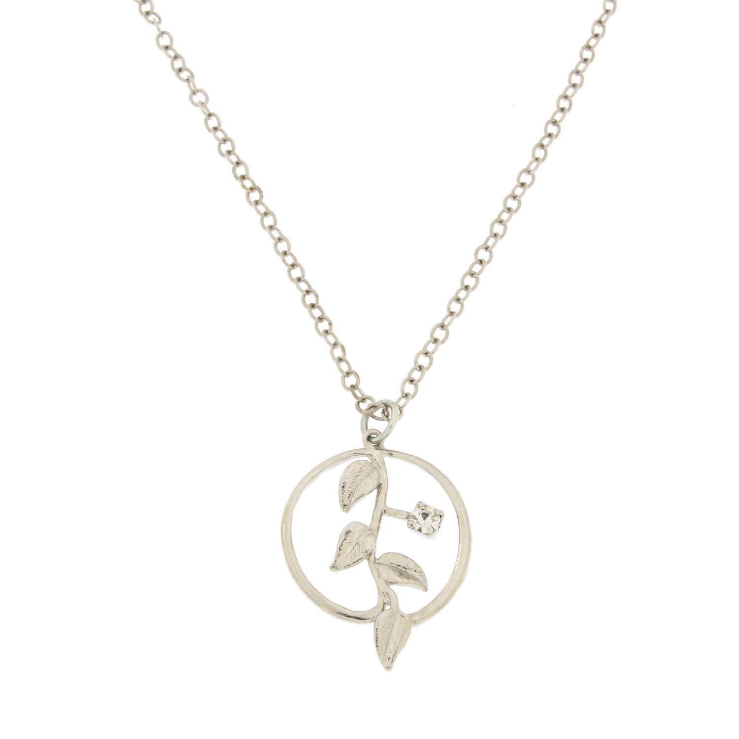 Rosaspina Firenze Women's Foliage Silver Necklace In Silver