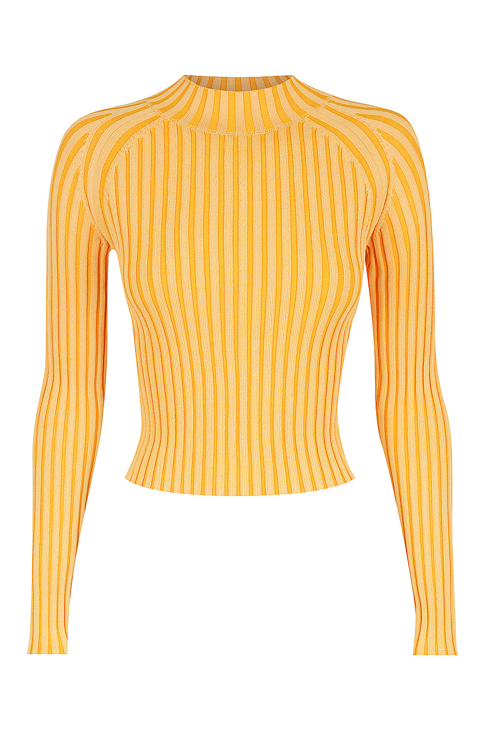 Women’s Yellow / Orange The All Sorts Two-Tone Knit Top - Orange Crush Small St Cloud Label