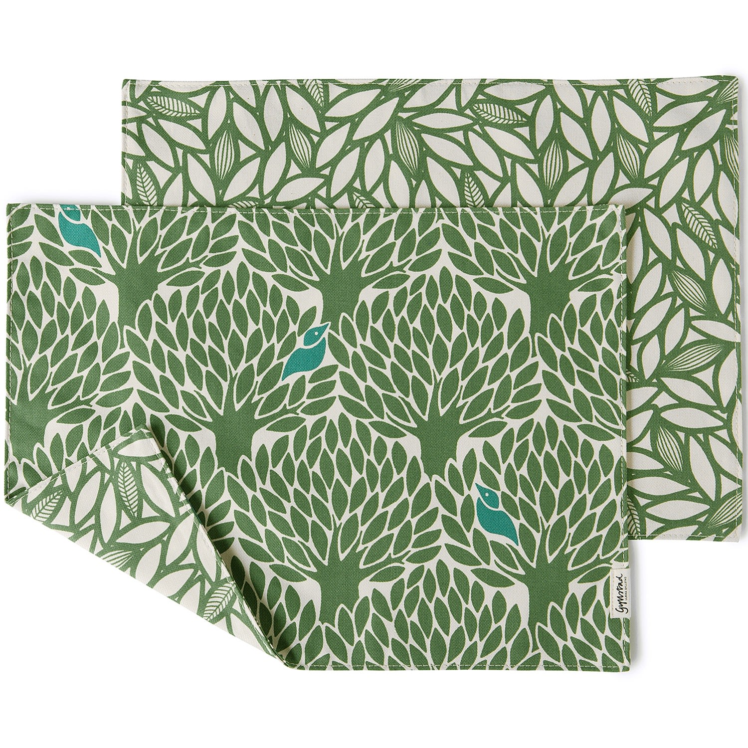 Gyllstad Gomstalle & Bladverk Green Placemats In Green