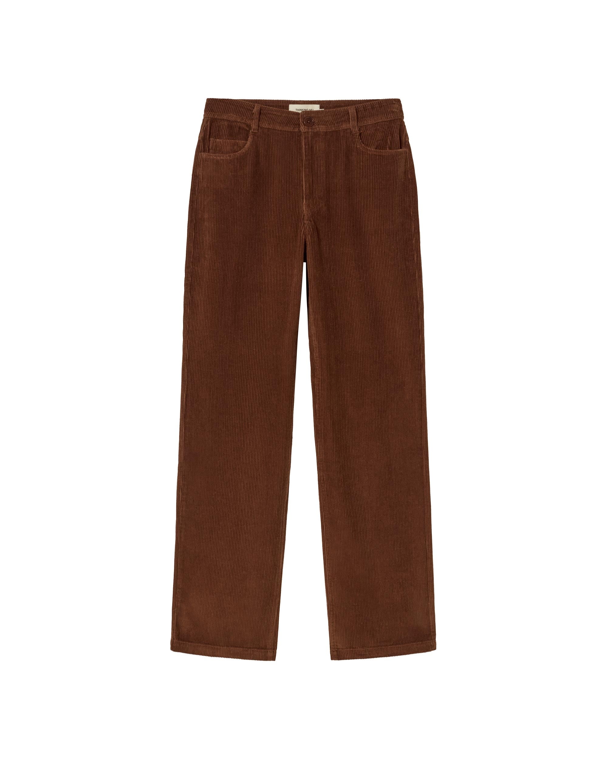 Women’s Corduroy Brown Pants Theresa Xxs Thinking Mu