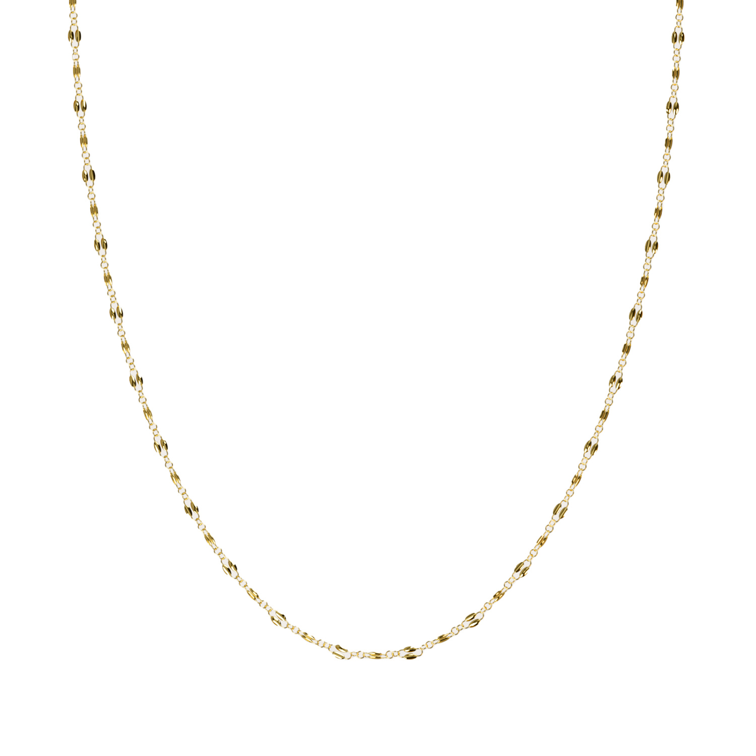 Outofoffice Women's Sophia Chain Necklace Delicate Gold Filled Thin With Extender Extension
