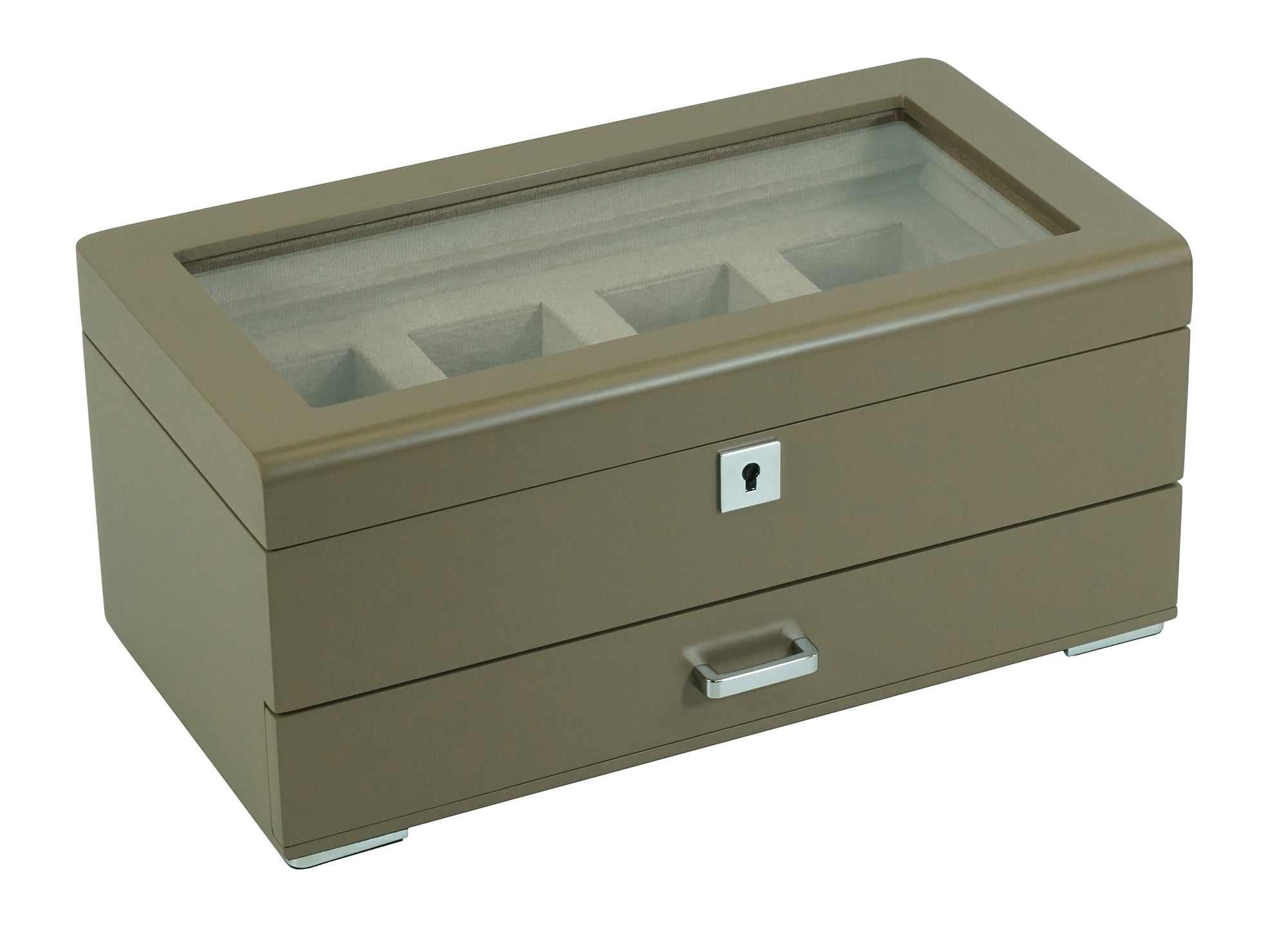 Neutrals Kennett Four Piece Wooden Watch Box With Drawer In Tan | One Size | Kennett Watches & Accessories