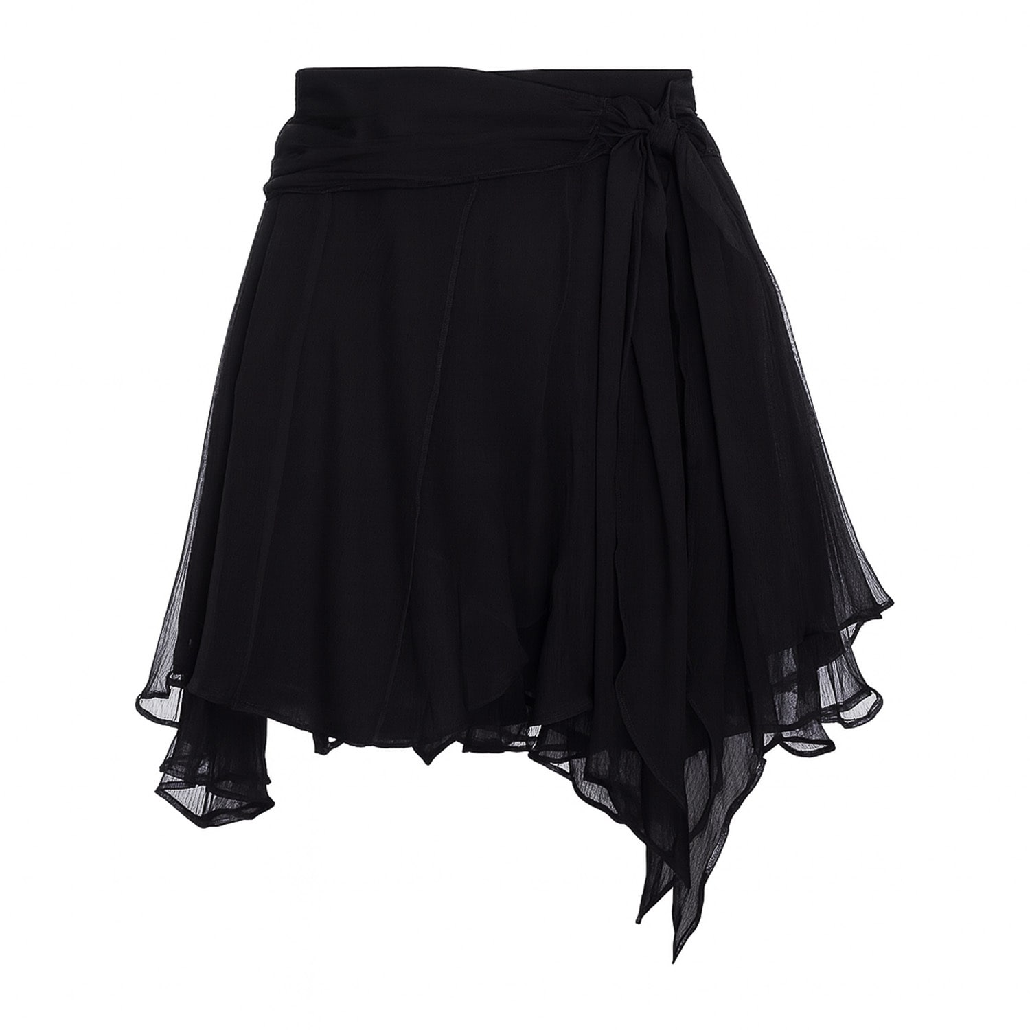 Women's Dolce Mini Silk Skirt Black | Medium | Underflirty