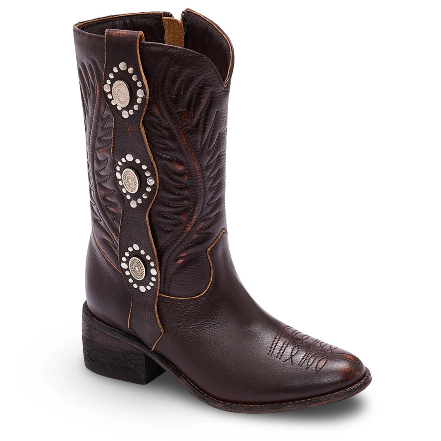 Clara Barcelo Women's Serendipity Leather Boot - Brown In Brown