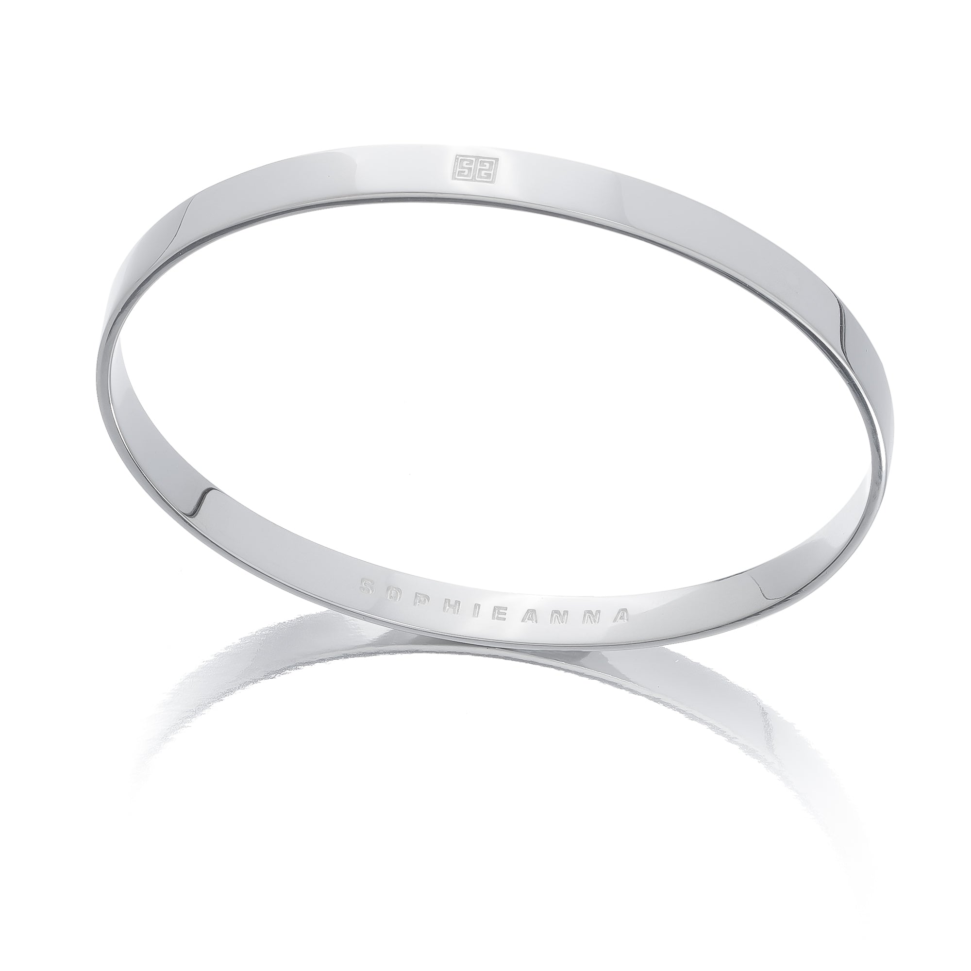 Women’s Bangle 5Mm - Silver Sophie Anna