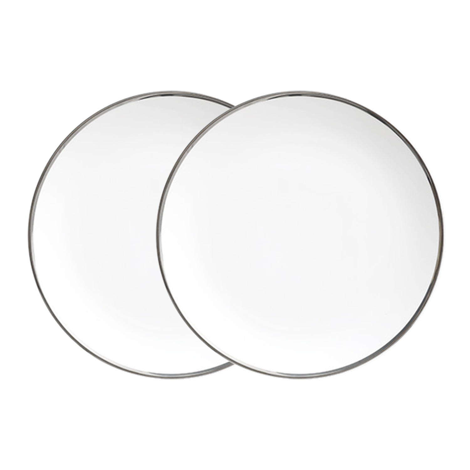 Platinum Edge - Set Of Two 8 In. Plates Twig New York