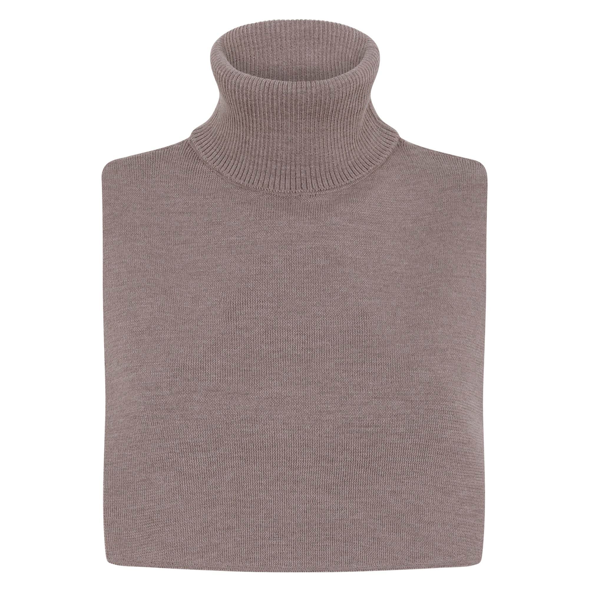 Paul James Knitwear Neutrals Womens Extra Fine Merino Allegra Neck Warmer - Hessian