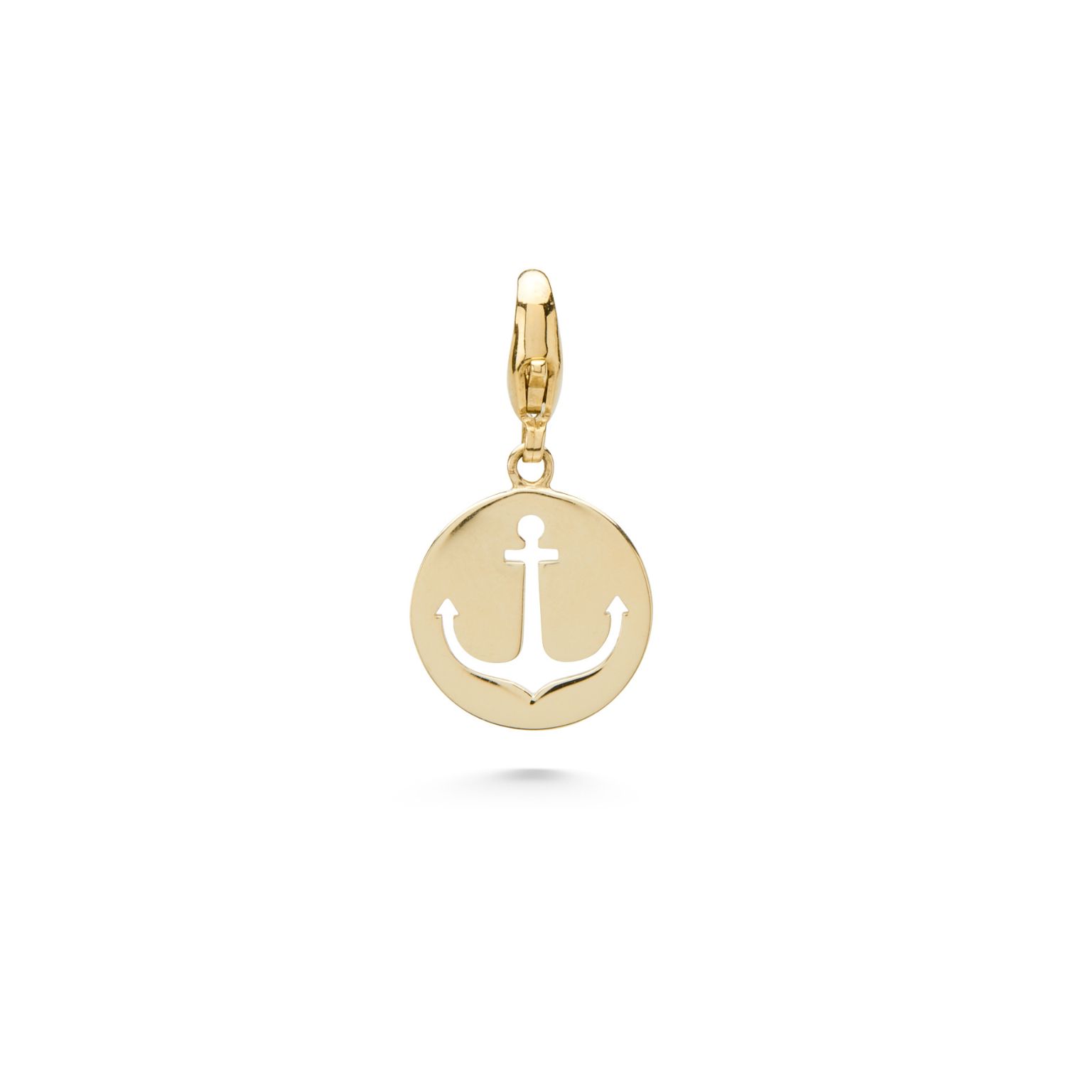Women's Gold Spes Anchor Charm Pendant | Dolcetto Designs