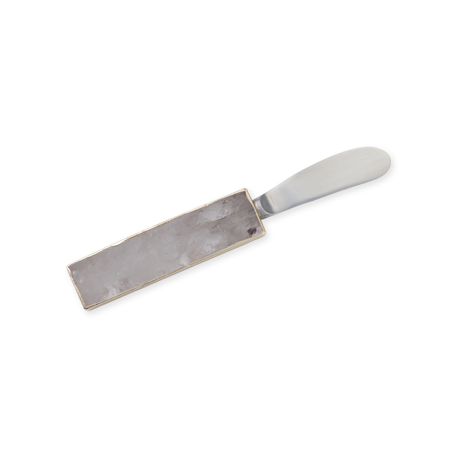 Gold Clear Quartz Spread Knife Greatfool