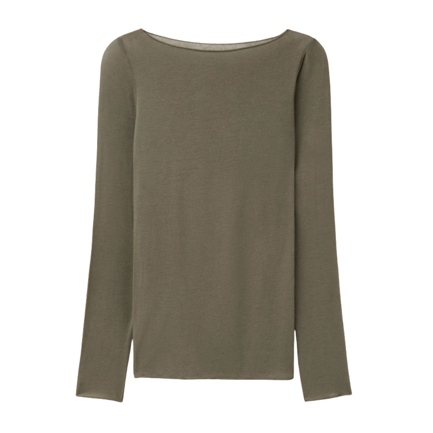 Cove Women's Boat Neck Sage Green Modal / Cashmere Base Layer