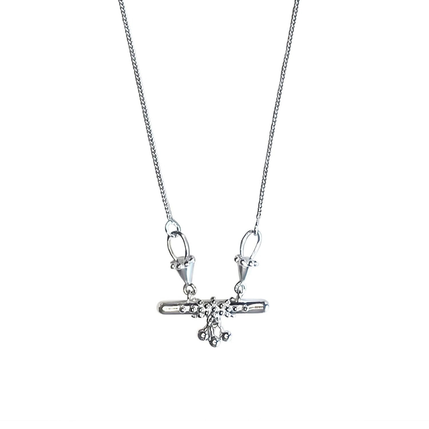Rize Women's Bar Amulet Necklace - Sterling Silver In Silver