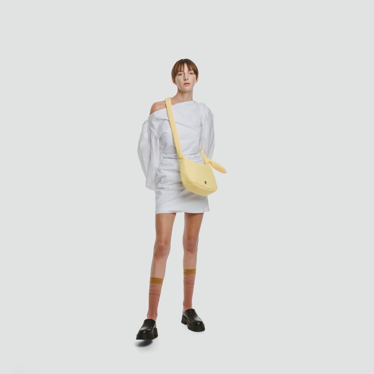 Maro Mini - Recycle Nylon Bag - Lemon Yellow | MARHEN.J