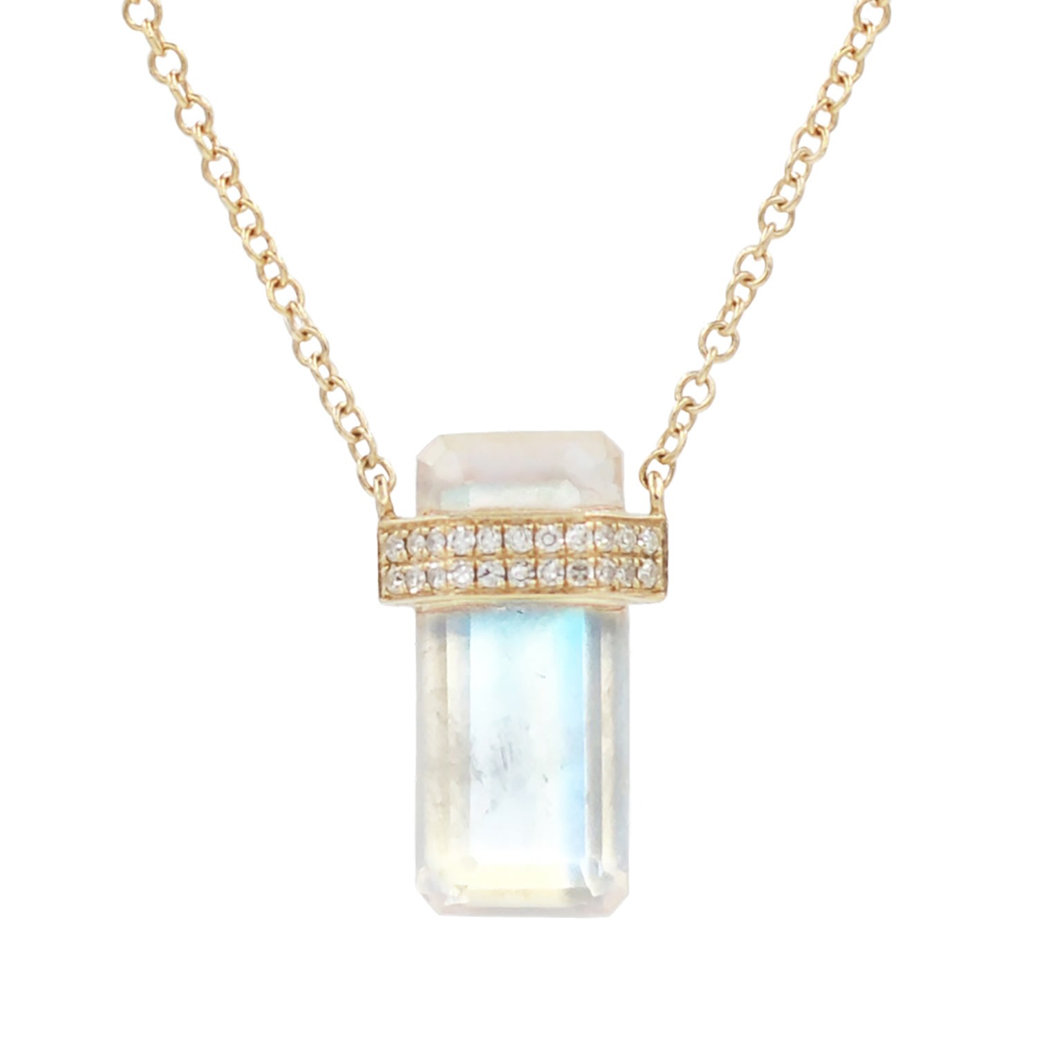 Women’s Moonstone Huggie Necklace Kamaria