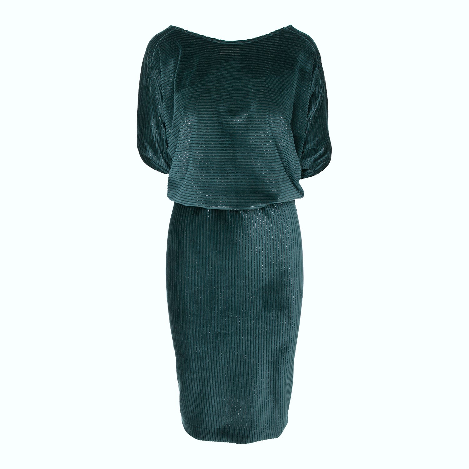 Women’s Paris Midi Velvet Dress In Dark Green Medium Roserry