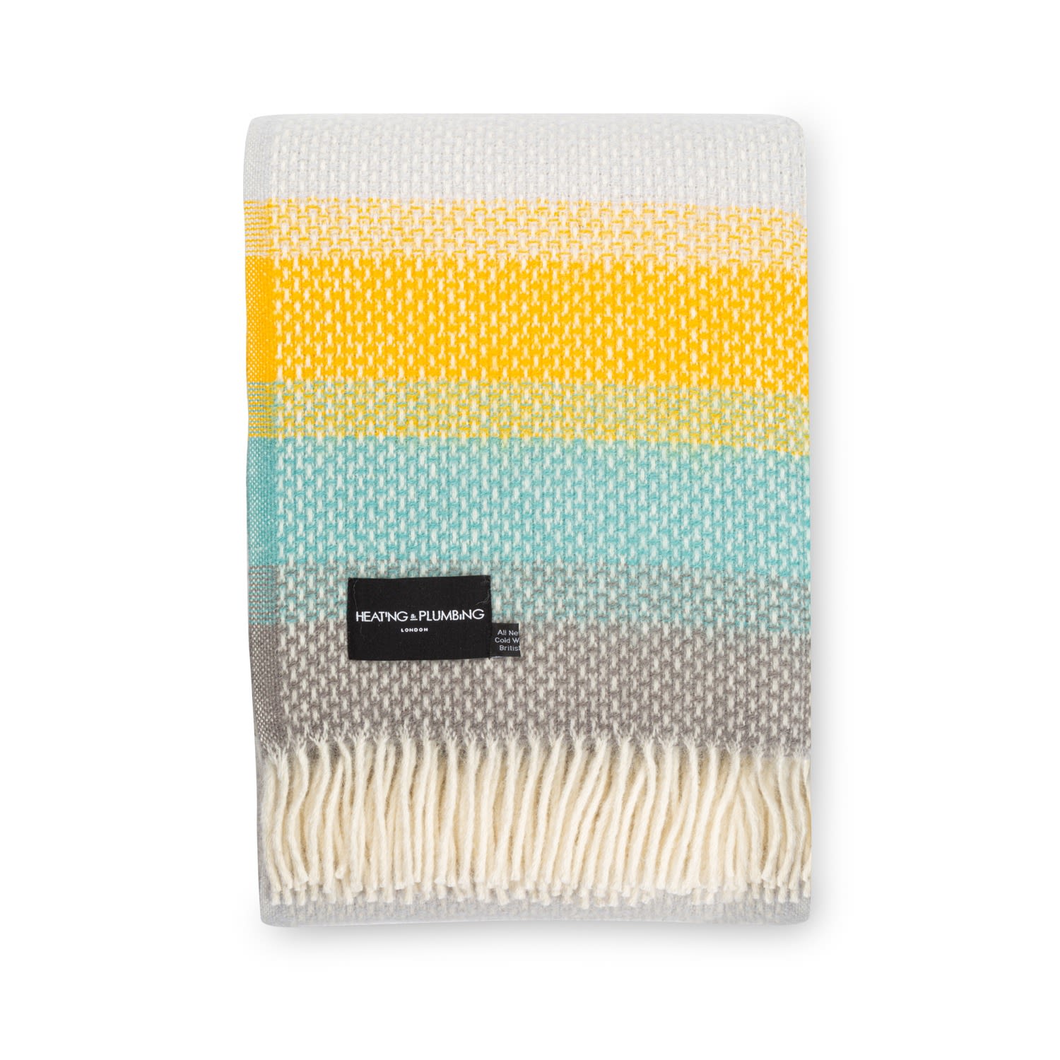 Heating & Plumbing London Super Fluffy Pure New Wool Blanket - Multicolour In Multi
