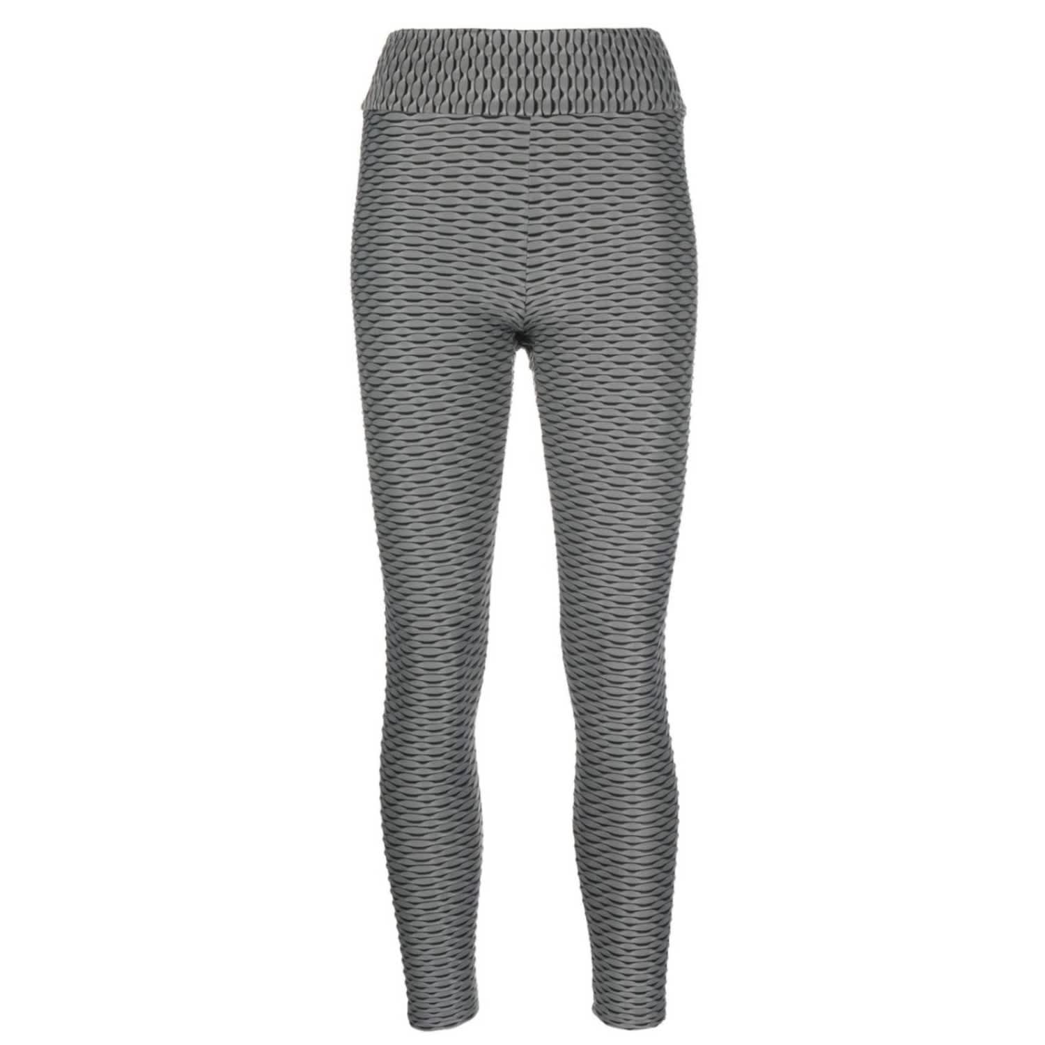 Gray Patterned Sport Fitness Yoga Workout Leggings - Sport