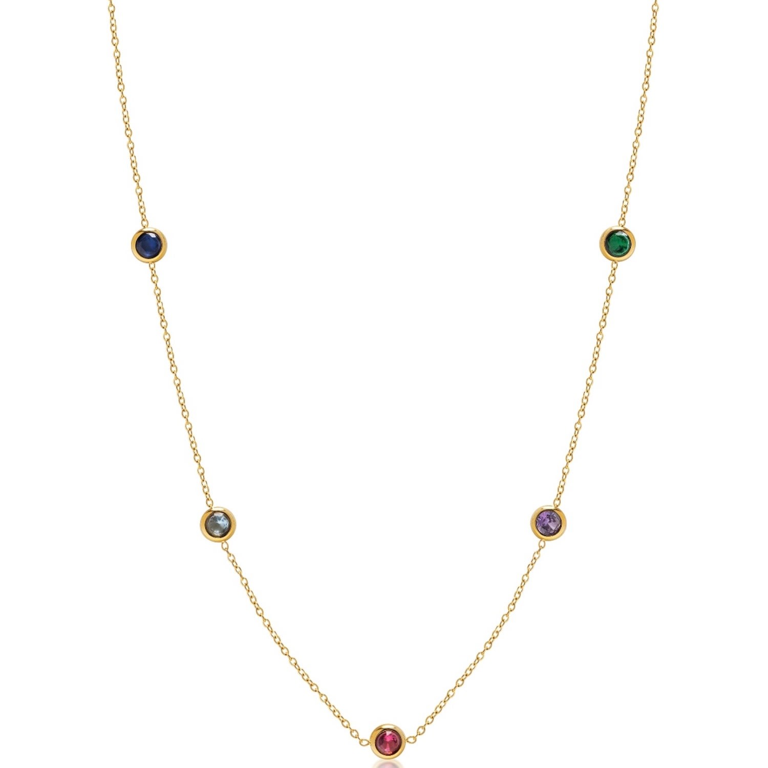Women’s Multi Gemstone Necklace Nialaya