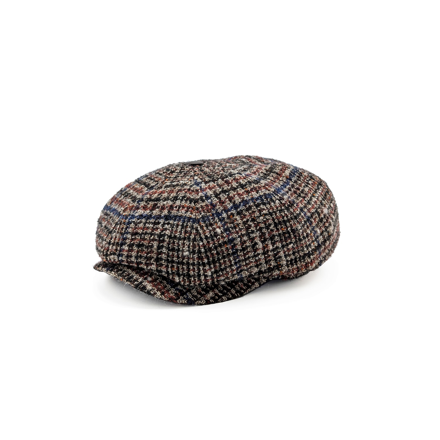 Doria 1905 Men's Multicolor Prince-of-wales Tweed Woven Cap