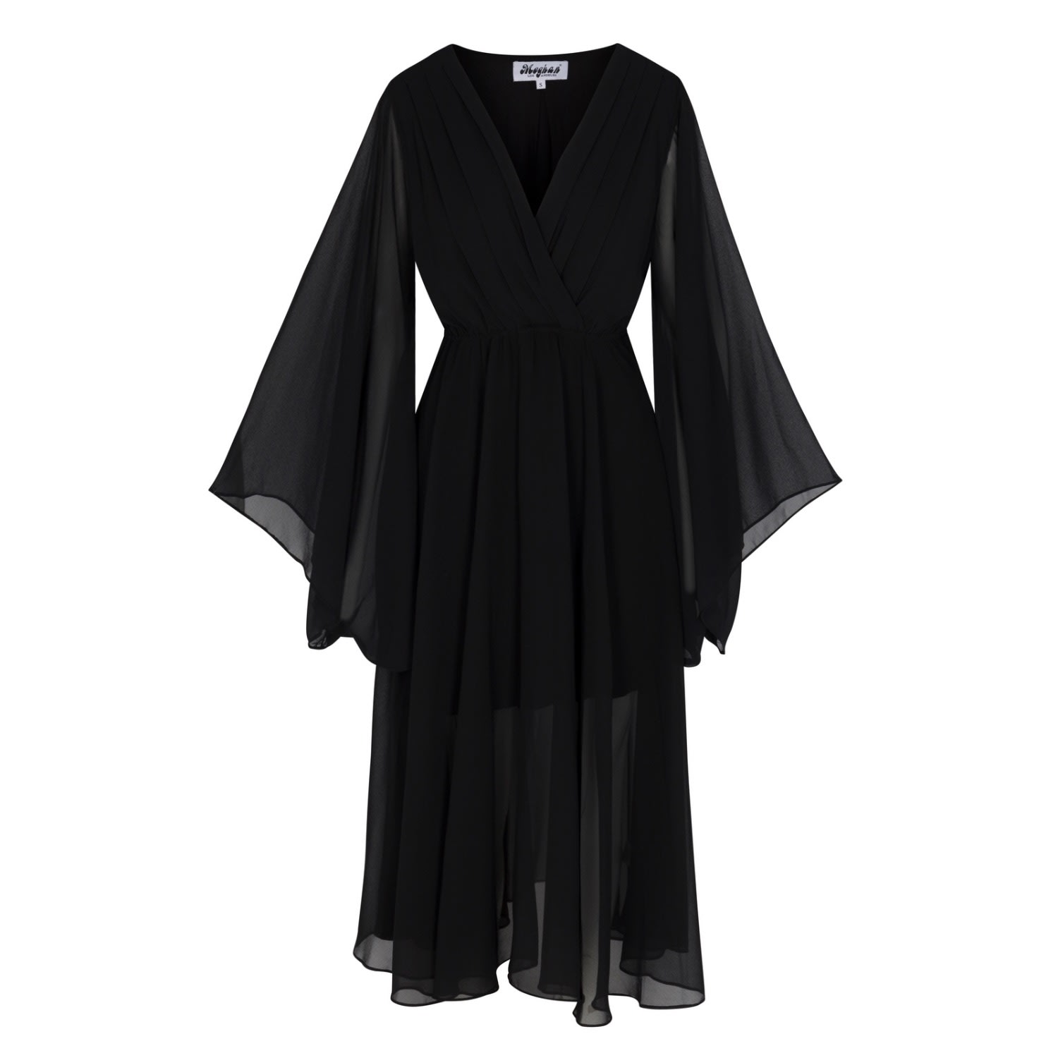 Meghan Fabulous Women's Sunset Midi Dress - Black In Black