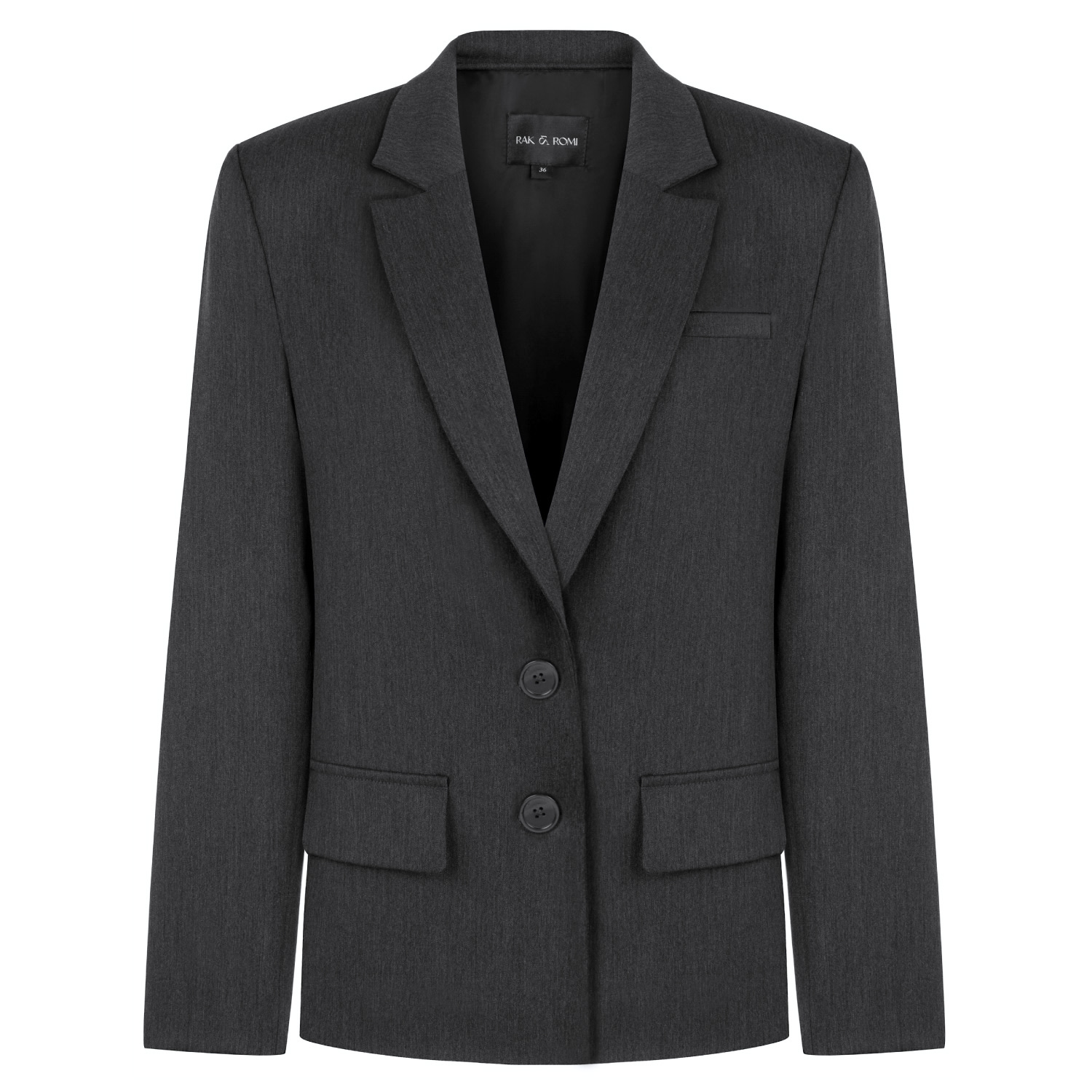 Women’s Grey Garter Blazer Jacket Small Rak & Romi