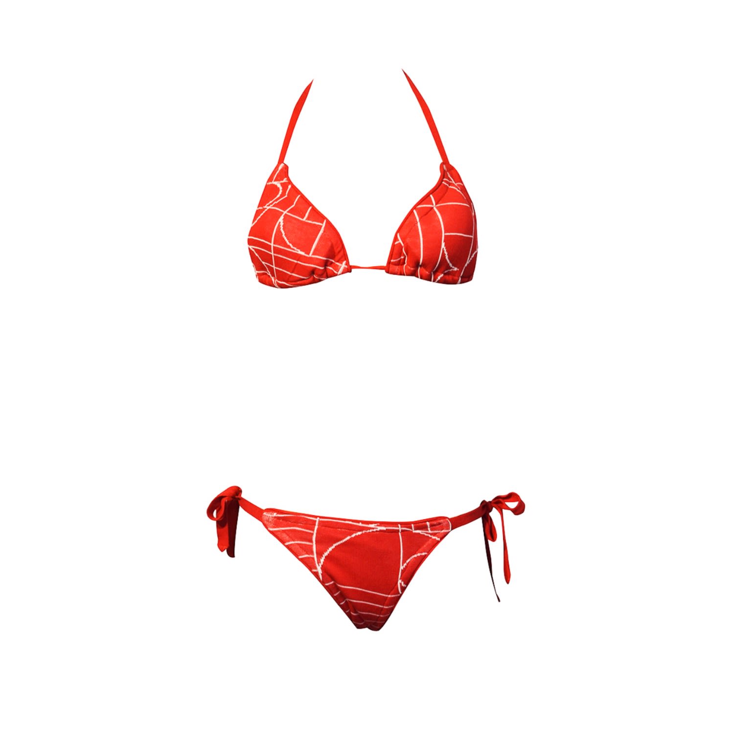Maria Aristidou Women's Red / White Play Brazilian Bikini