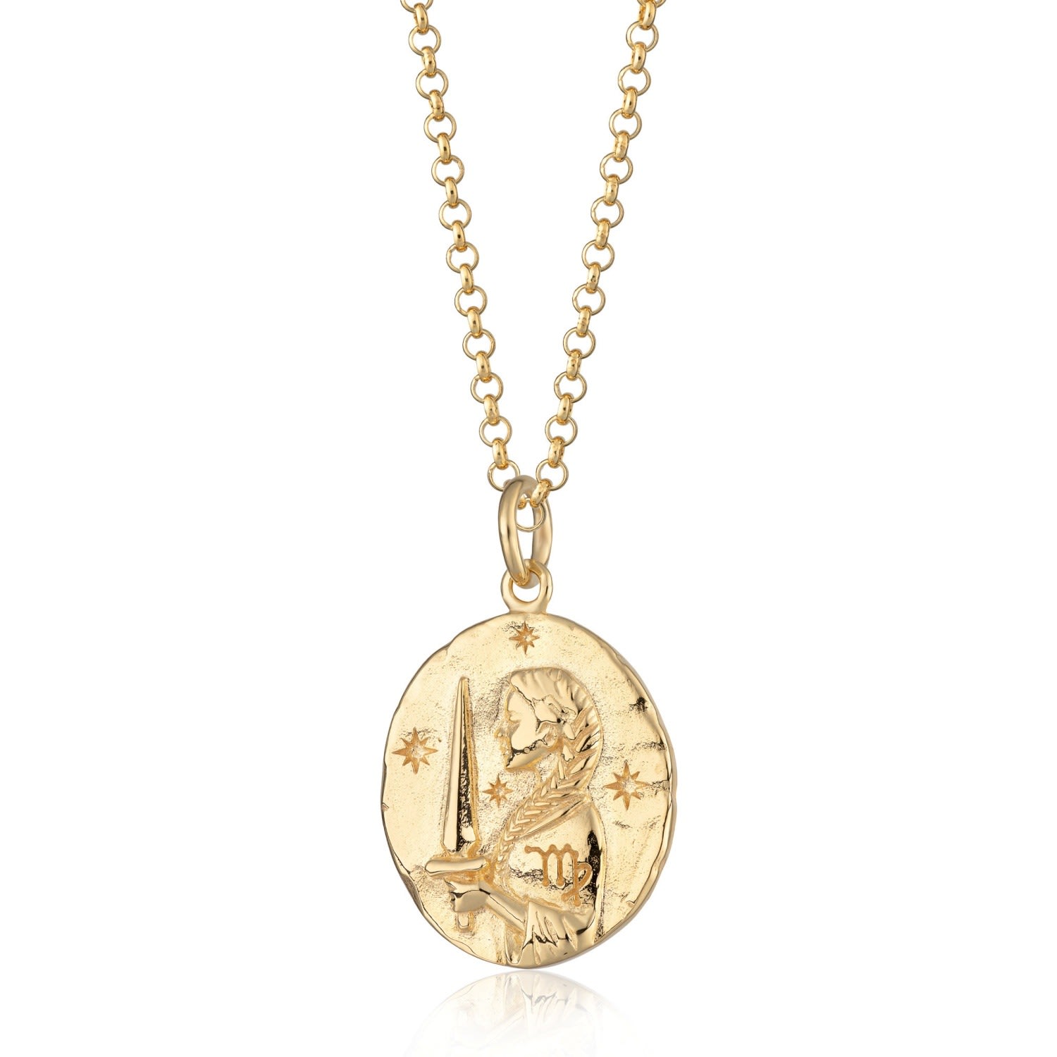 Women’s Gold Virgo Zodiac Necklace Scream Pretty