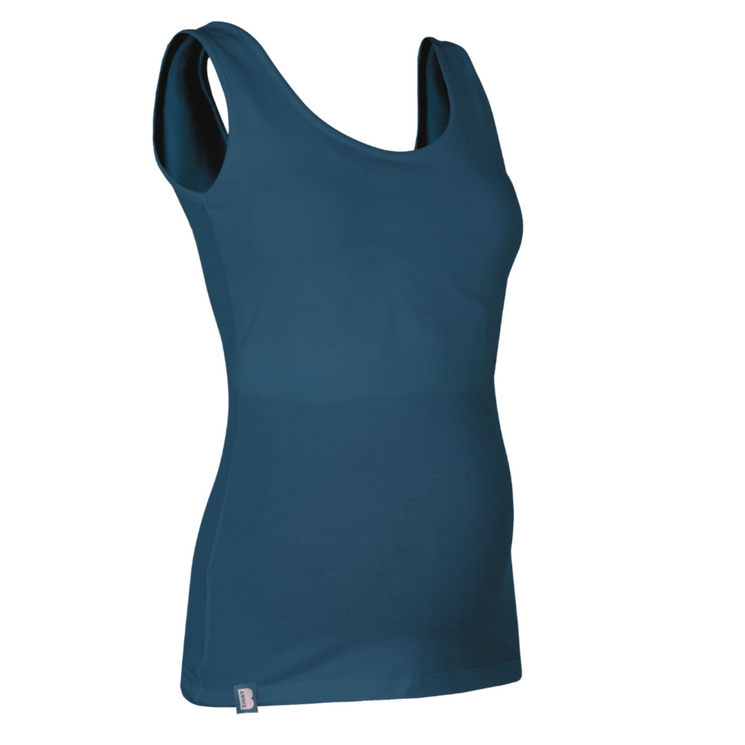 The Bshirt Blue Maternity Vest Teal In Blue