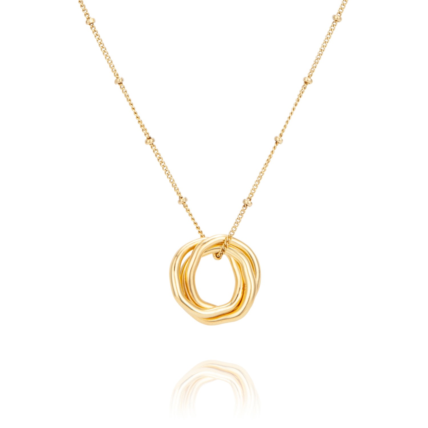 Coco & Kinney Women's Gold Russian Wedding Ring Drop Pendant In Gold