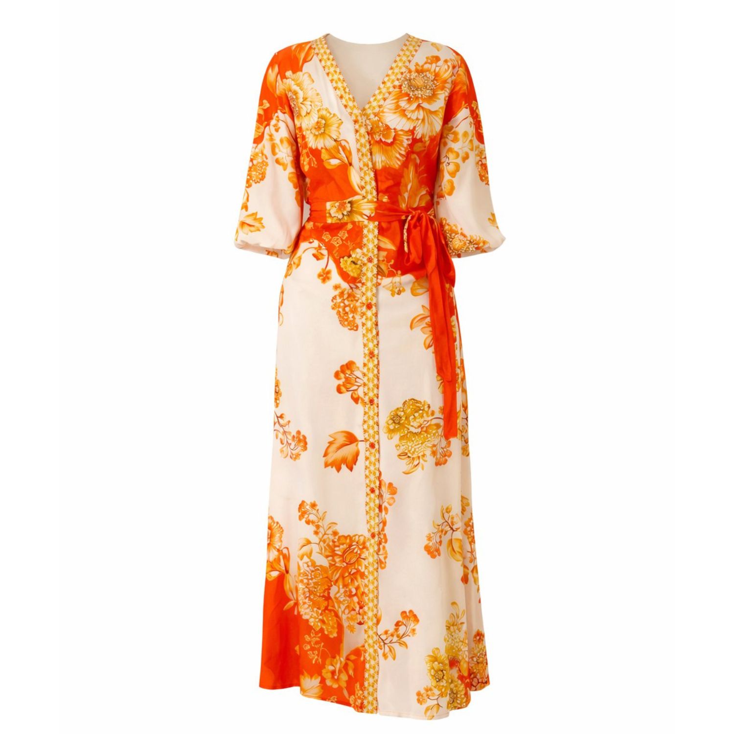 Women's Orange Michaela Dress | XXL | Raishma