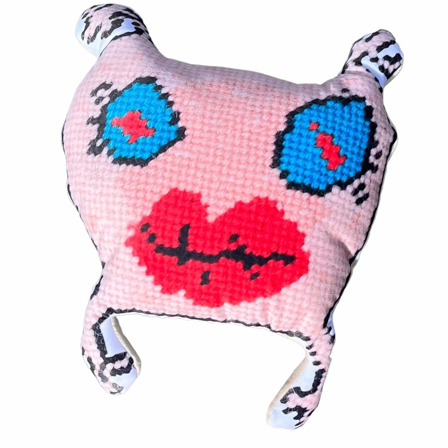 Velvet "Mommani Baby Baby" Sweet Monster Plush Pillow Mommani Threads