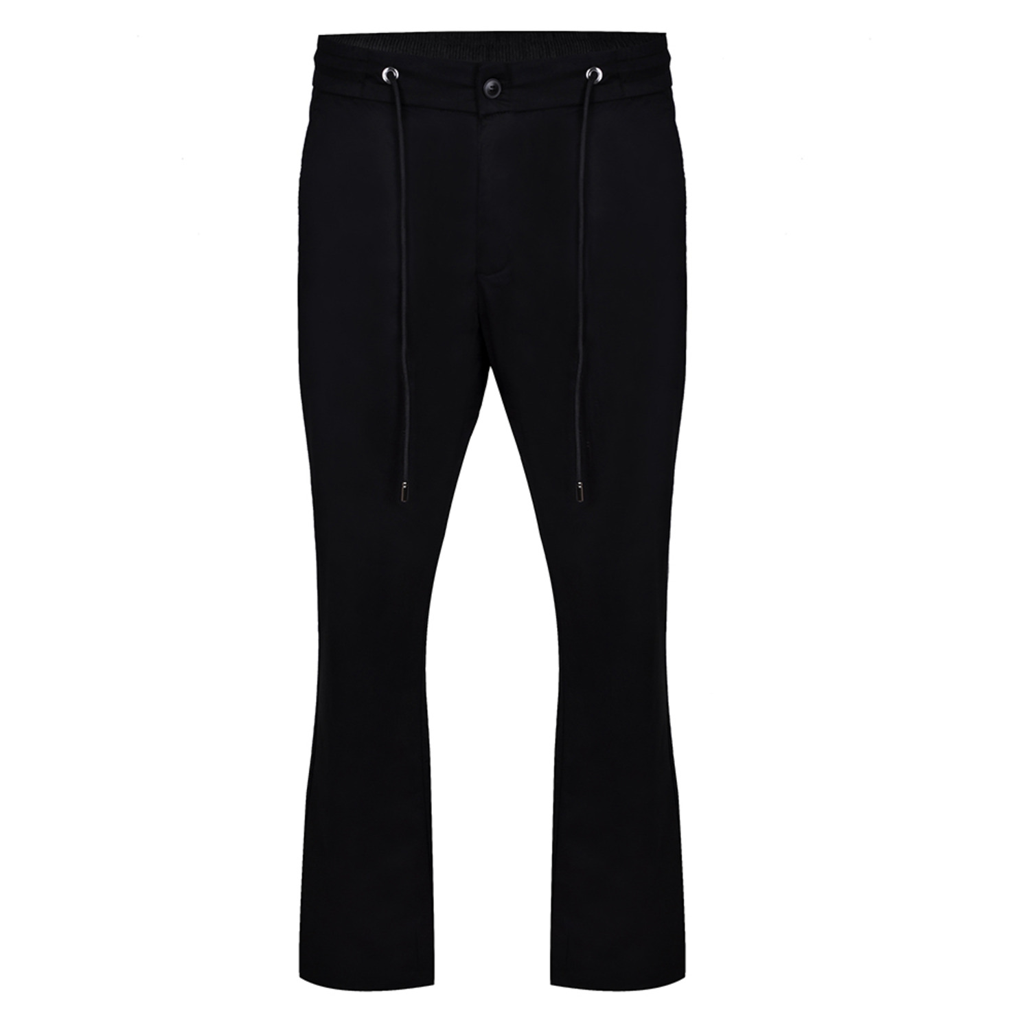David Wej Men's Loose Fit Chinos - Black In Black