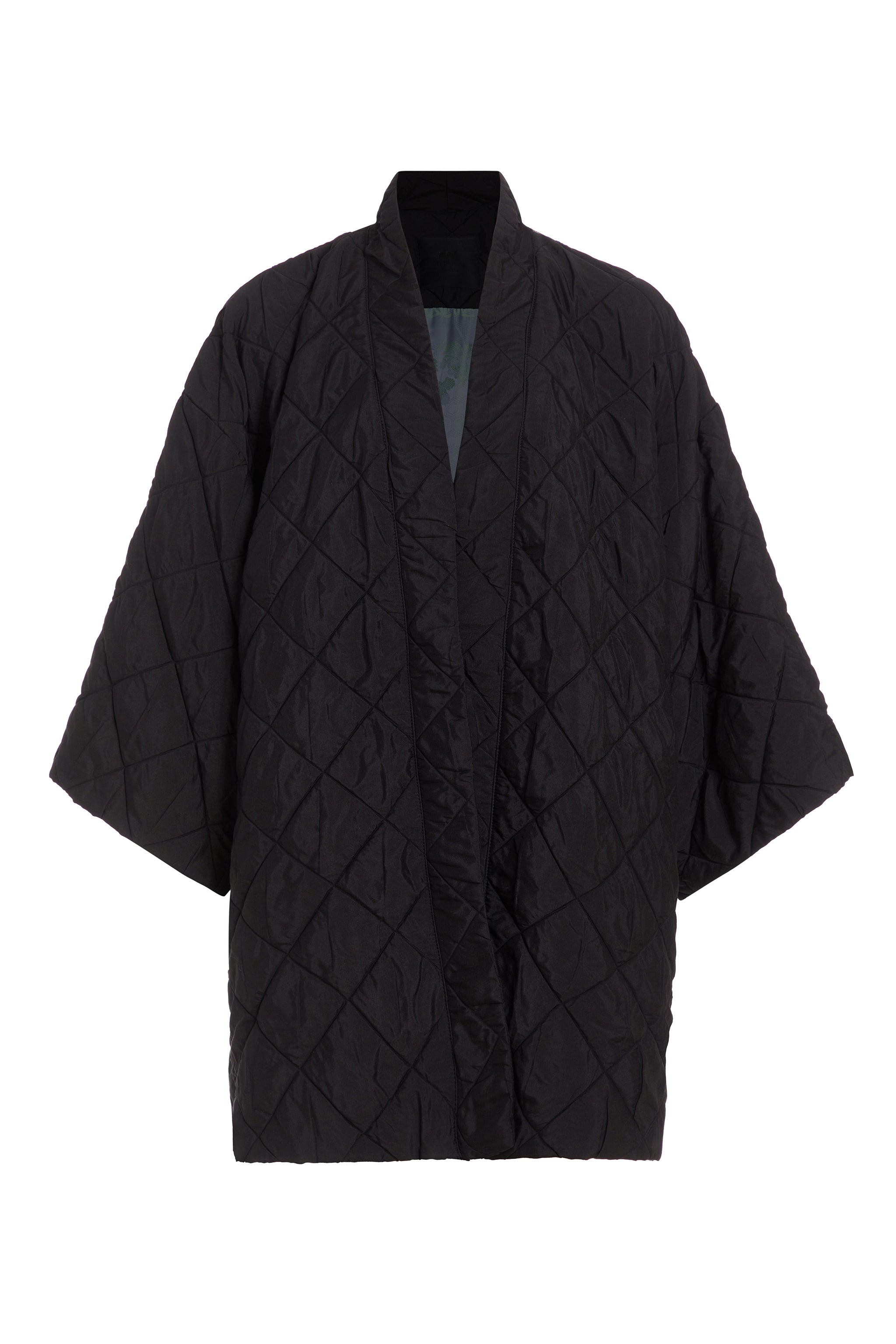 Women's Silvia Black Padded Kimono Jacket | One Size | Niran