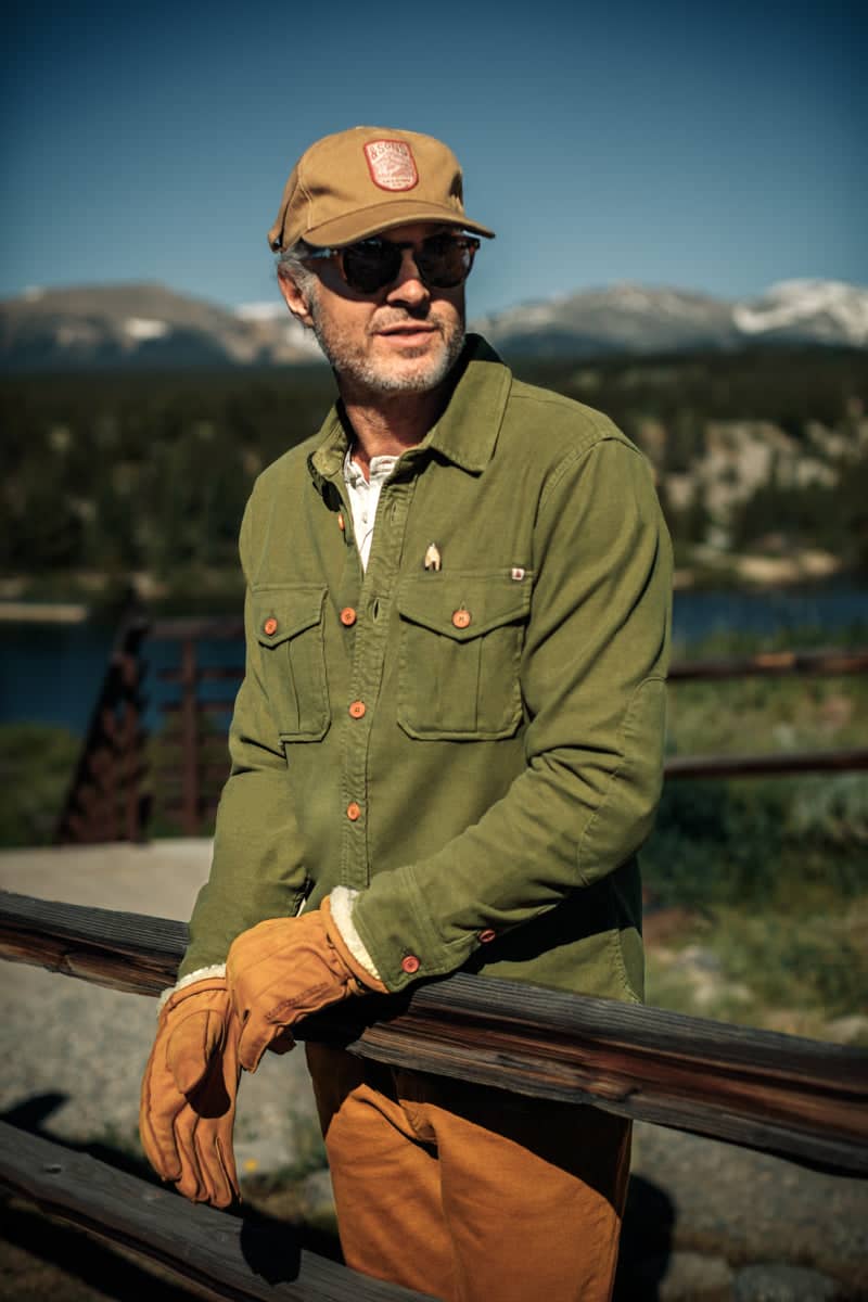 Andsons Lichen Moleskin Shirt Army Green | &SONS Trading Co | Wolf