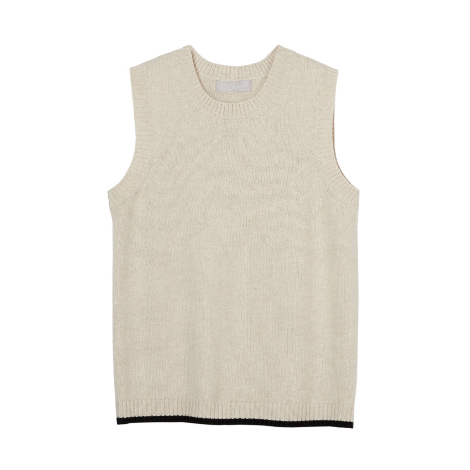 Cove Women's Neutrals Tilly Tank Beige & Black In Beige/black